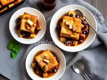 Bread Pudding with Warm Bourbon Sauce