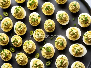 Bread and Butter Pickle Deviled Eggs