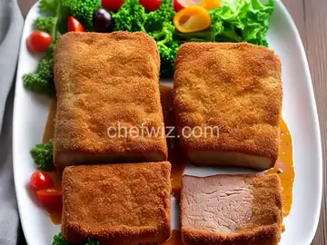 Breaded pork steak