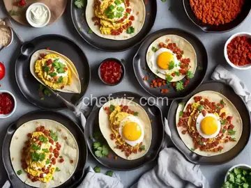 Breakfast Burrito With Scrambled Egg, Chorizo, and Refried Beans Recipe