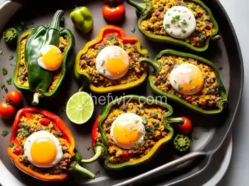 Breakfast Stuffed Poblano Peppers
