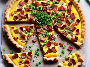 Breakfast Tart with Pancetta and Green Onions