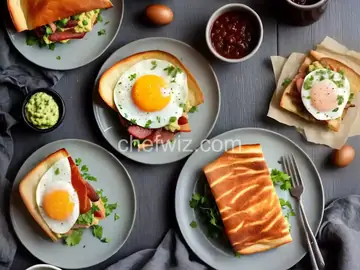 Breakfast Torta With Bacon, Eggs, and Chipotle Guacamole Recipe