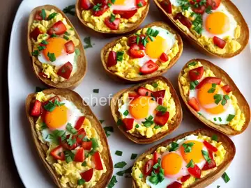 Breakfast-for-Dinner Egg Boats