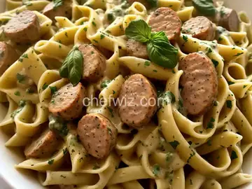 Brian's Chicken Sausage Pesto Pasta