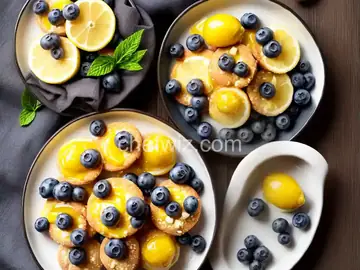 Brie, Lemon Curd, and Blueberry Bites