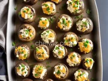 Brie-Stuffed Mushrooms