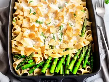 Brie and Asparagus Pasta Casserole