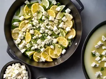 Brine to store feta cheese