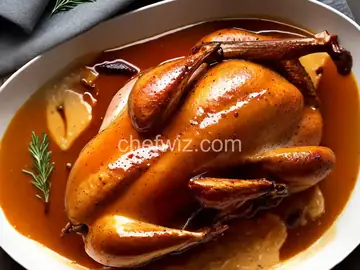 Brined Roast Turkey with Pan Gravy