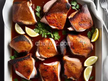 Brined and Smoked Chicken Thighs