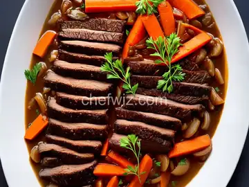 Brisket with Carrots and Onions