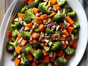Broccoli Carrot Salad with Honey Dijon Vinaigrette