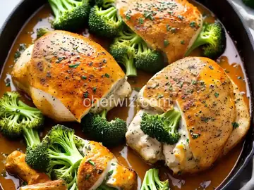 Broccoli Cheese-Stuffed Chicken