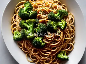 Broccoli Garlic Angel Hair Pasta