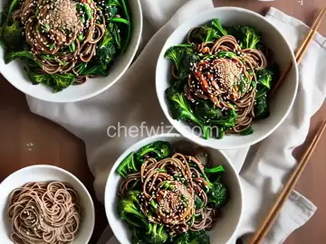 Broccoli Rabe Peanut Soba Noodles