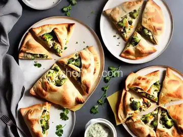 Broccoli and Cheese Calzone