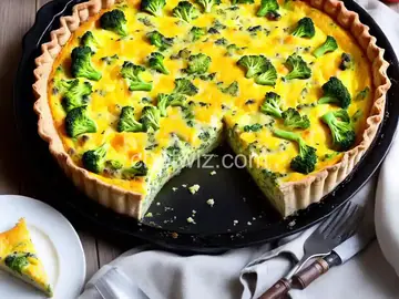 Broccoli and Cheese Quiche