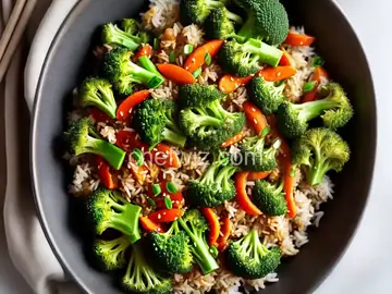 Broccoli and Rice Stir Fry