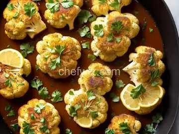Broiled Cauliflower Steaks with Parsley and Lemon
