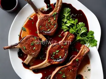 Broiled Lamb Chops with Balsamic Reduction