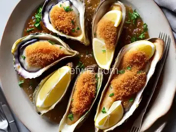 Broiled Oysters with Garlic Breadcrumbs
