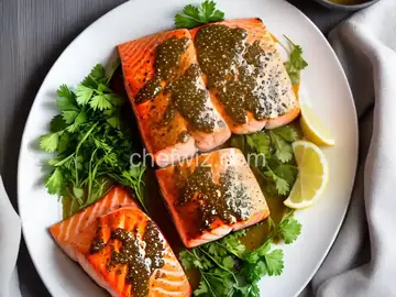 Broiled Salmon with Herb Mustard Glaze