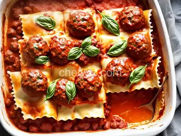 Broken Meatball Lasagna