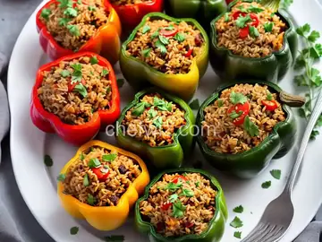 Brown Rice Stuffed Peppers
