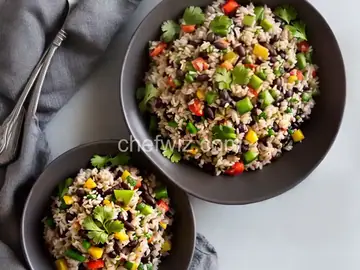 Brown Rice and Black Bean Salad