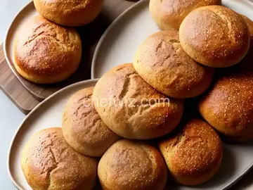 Brown Sugar & Kinako (Roasted Soy Flour) Plain Bread Rolls