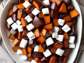 Brown-Sugar-Glazed Sweet Potatoes With Marshmallows