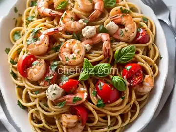 Bruschetta Shrimp Pasta