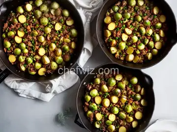 Brussels Sprout-Potato Hash Recipe | Cook the Book
