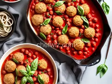 Bucatini All'Amatriciana with Spicy Smoked Mozzarella Meatballs