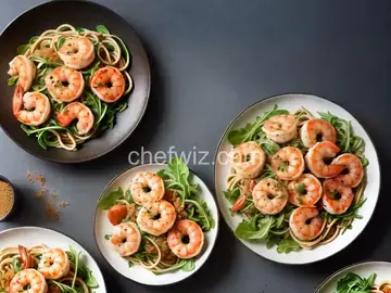 Bucatini with Spicy Shrimp, Arugula, and Breadcrumbs Recipe
