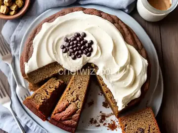 Buckwheat Banana Cake With Yogurt-Espresso Frosting