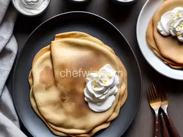 Buckwheat Crepes with Whipped Coconut Cream