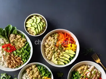 Buddha Bowls with Riced Cauliflower