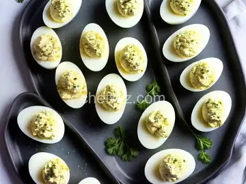 Buffalo Blue Cheese Deviled Eggs Recipe