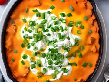 Buffalo Chicken Dip with Sour Cream