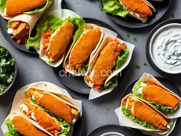 Buffalo Chicken and Ranch Wraps