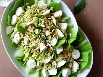 Buko Pandan (Filipino Dessert Salad With Coconut and Pandan)