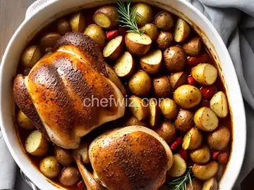 Bundt Pan Roast Chicken with Potatoes