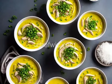Burmese Chicken-Coconut Soup (Ohn No Kyawswe)