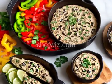 Burnt Eggplant and Bell Pepper Dip