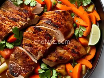 Burnt Orange and Coriander Roast Pork