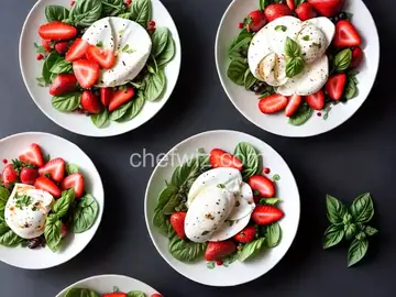 Burrata, Strawberry, and Basil Salad