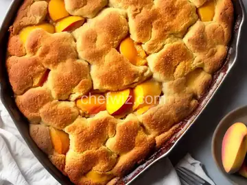 Butter Biscuit Peach Cobbler