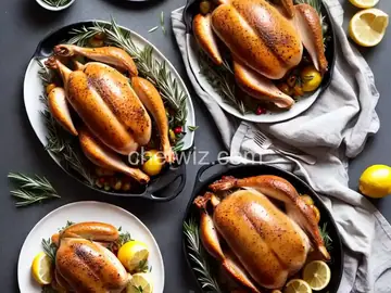 Butterflied Roast Chicken with Lemon and Rosemary